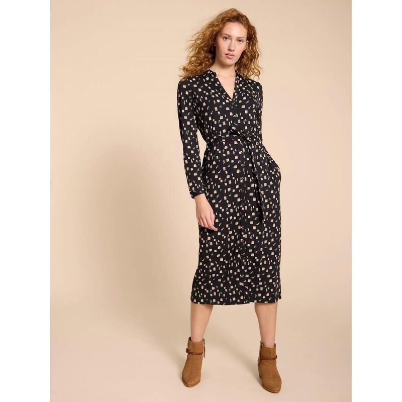 White Stuff Annie Jersey Shirt Dress image number 3